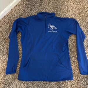 Antigua Blue Women's Pullover 1/4 Zip Creighton Blue Jays